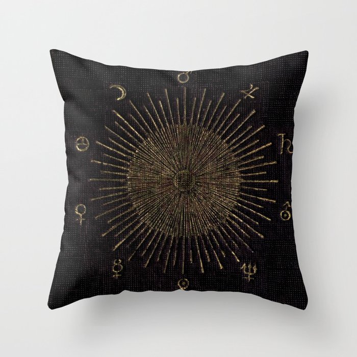 Astronomy Symbols Throw Pillow