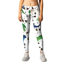 Watercolor Dinosaurs Leggings