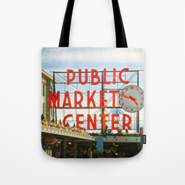 Seattle Pike Place Market Tote Bag