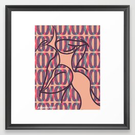 Kissing Framed Art Print