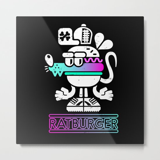 Ratburger Metal Print