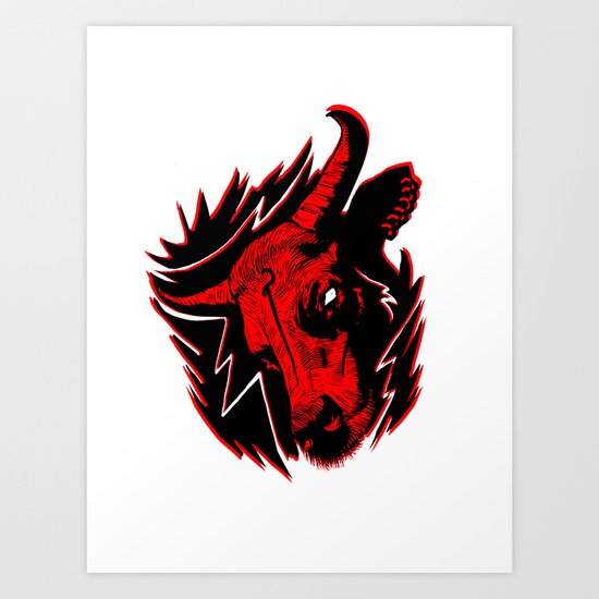 R-bull Art Print