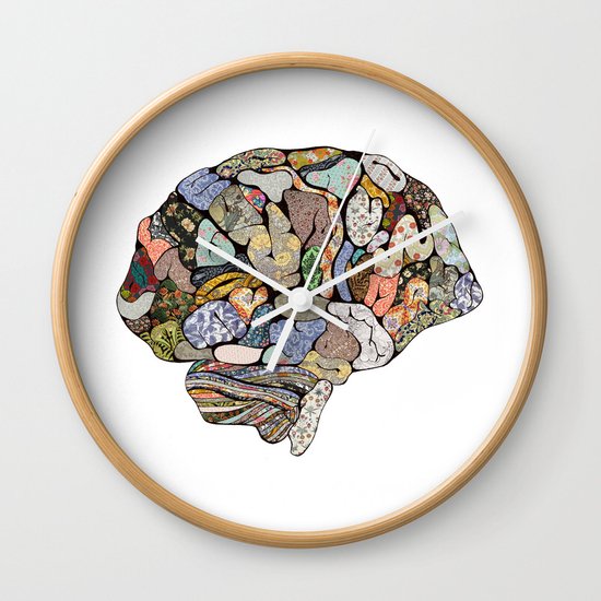 my brain looks different Wall Clock