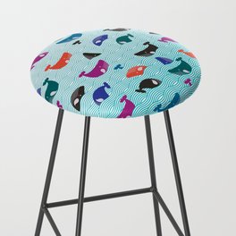 Whale Yes! Waves Bar Stool