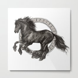 Sleipnir - Odin's Horse - Viking Metal Print