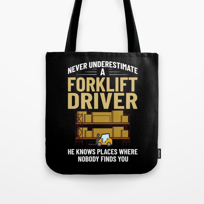 Forklift Operator Driver Lift Truck Training Tote Bag
