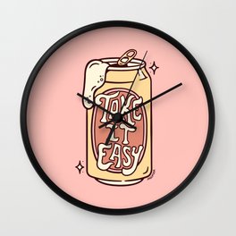 TAKE IT EASY (PINK) Wall Clock