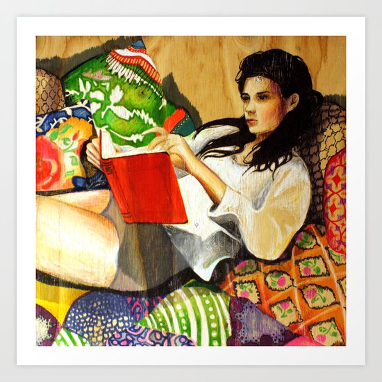 Reading Art Print