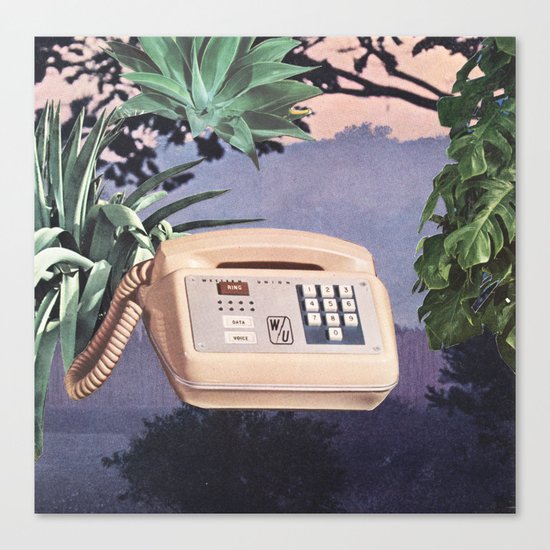 Late Nite Phone Talks Canvas Print