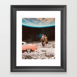 Moon date Framed Art Print