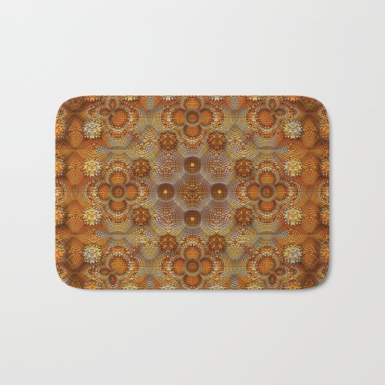 Golden Texture Bath Mat