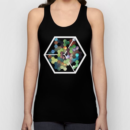 Abstract Geometric Galaxy Study Unisex Tank Top