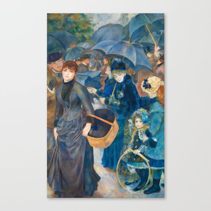 The Umbrellas, 1881-1886 by Pierre-Auguste Renoir Canvas Print