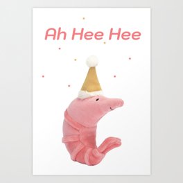 Happy Shrimp Art Print