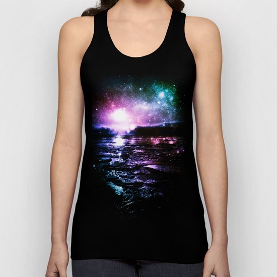 Mystic Waters Cool Tone Ombre Unisex Tank Top