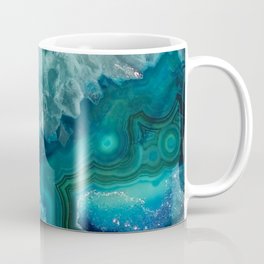 Turquoise teal decorative stone Mug