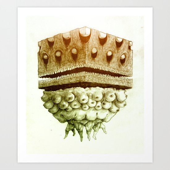 Cube of Boobs Art Print