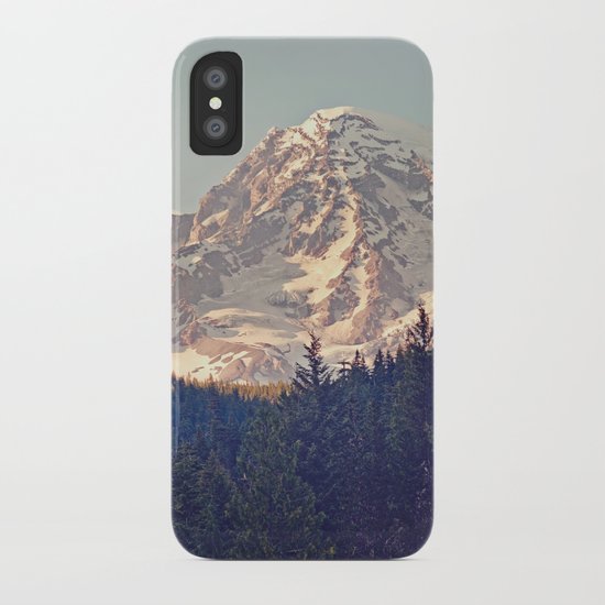 Mount Rainier Retro iPhone Case