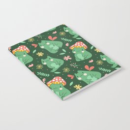 Mushroom Forest Frogs Notebook