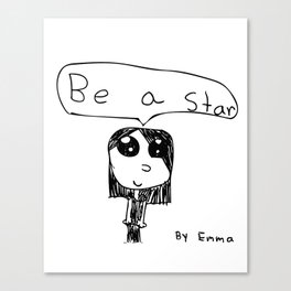 Be a star Canvas Print