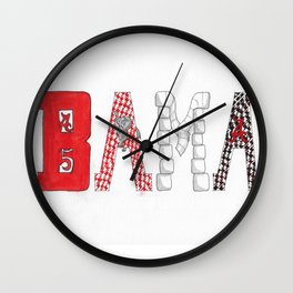 BAMA - Roll Tide Wall Clock
