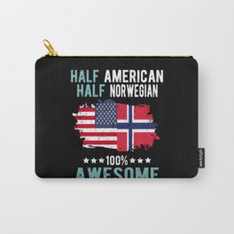 Half American Half Norwegian Carry-All Pouch