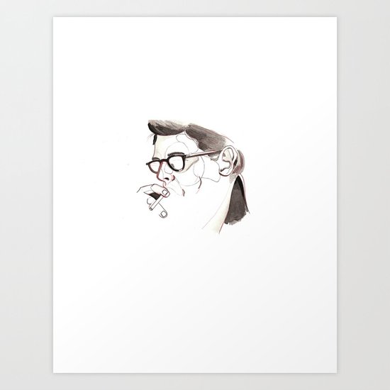 a young allen ginsberg Art Print