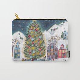 Skating winter snow landscape Carry-All Pouch