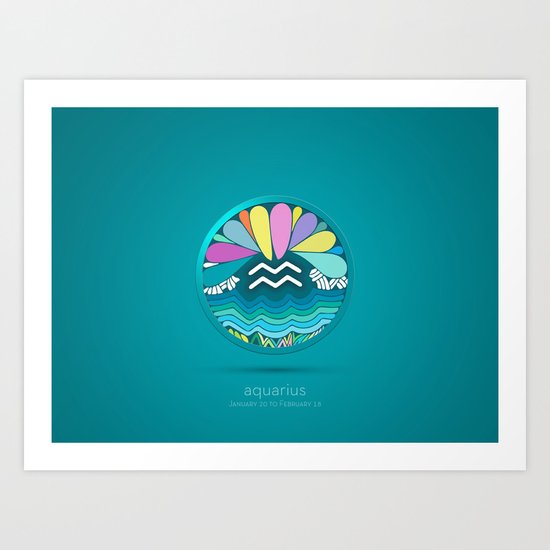Zodiac Signs (Horoscope) Art Print