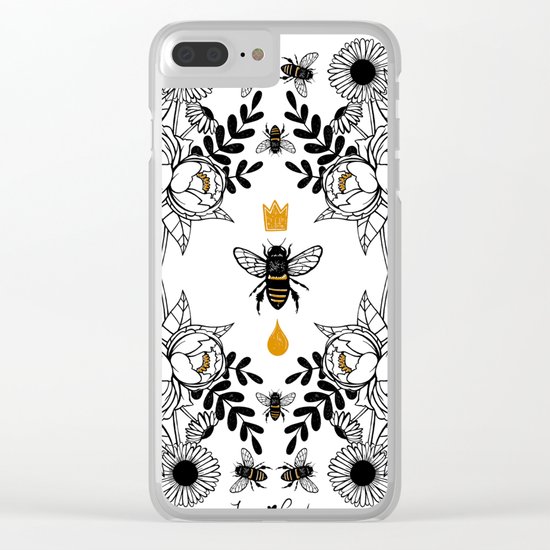 Queen Bee Clear iPhone Case