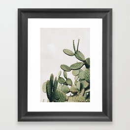 Cactus on blue sky #society6 #decor #buyart Framed Art Print