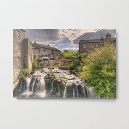 Hawes Waterfall  Metal Print | Town, Village, Stone, Beck, Hdr, Yorshiredales, Hawes, Steam, English, Yorkshire 