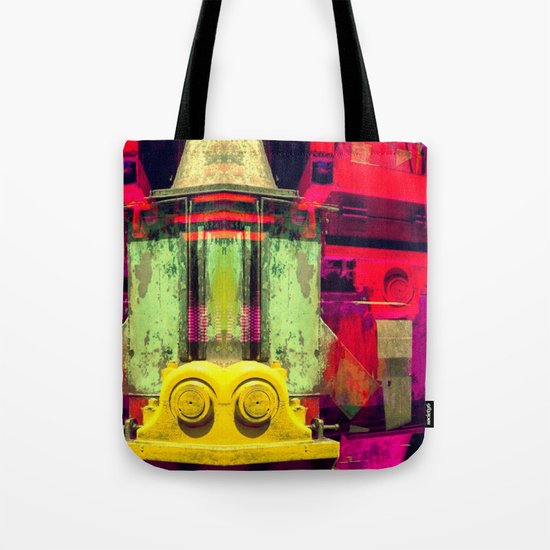 Industrial Abstract Twins Tote Bag