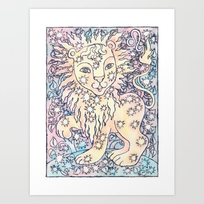 Zodiac Signs - Leo Art Print