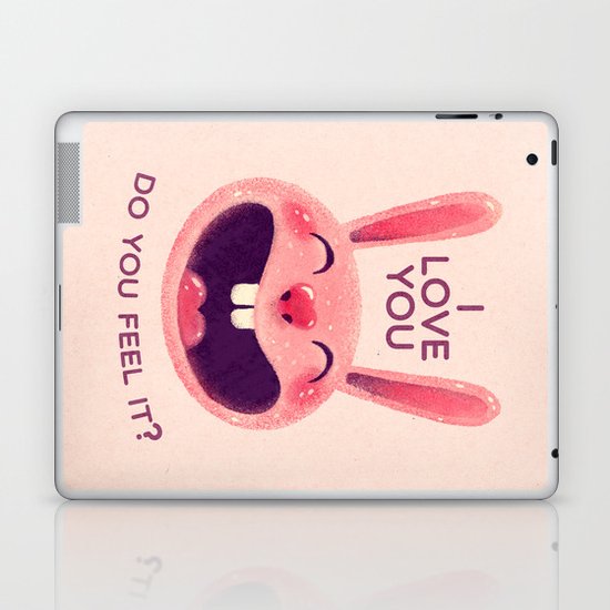Bunny with love Laptop & iPad Skin