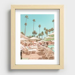 Beverly Hills Pool Recessed Framed Print