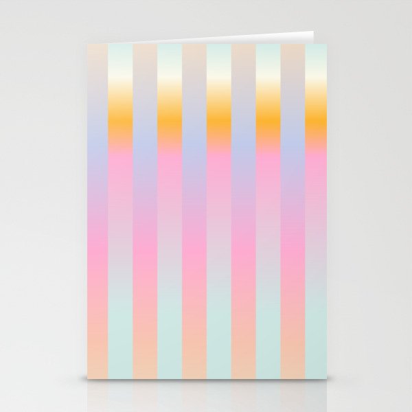 Blurred Stripes Stationery Cards