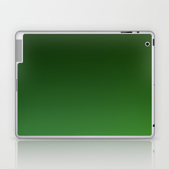 56 Green Gradient Background 220713 Minimalist Art Valourine Digital Design Laptop & iPad Skin