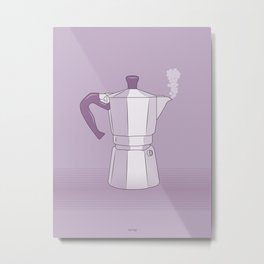 Coffee Maker Series - Moka Metal Print | Illustration, Vector, Graphic Design, Food 