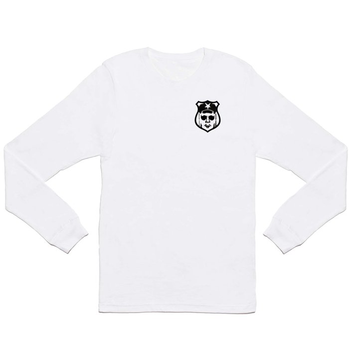 Disobey Police Badge Long Sleeve T Shirt