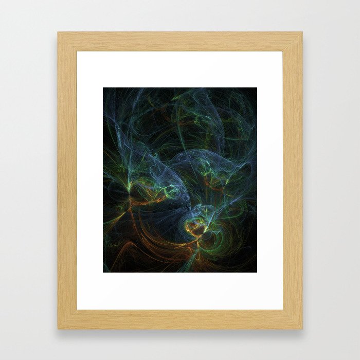 fractal Bunt Framed Art Print