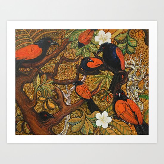 ' The Meeting ' Art Print