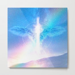 Archangel Michael The Protector Metal Print | Collage, Lightworker, Starseed, Spiritual, Channeling, Spiritguides, Empath, Defender, Archangel, Reiki 