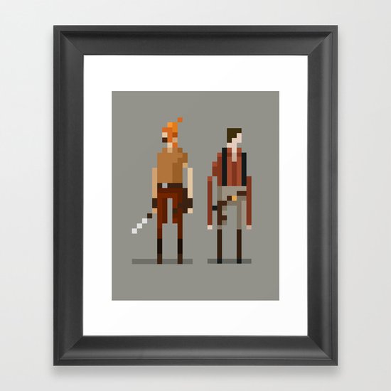 Brains and Brawn Framed Art Print