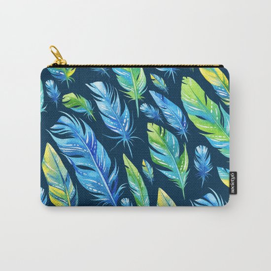 Feathers Pattern 04 Carry-All Pouch