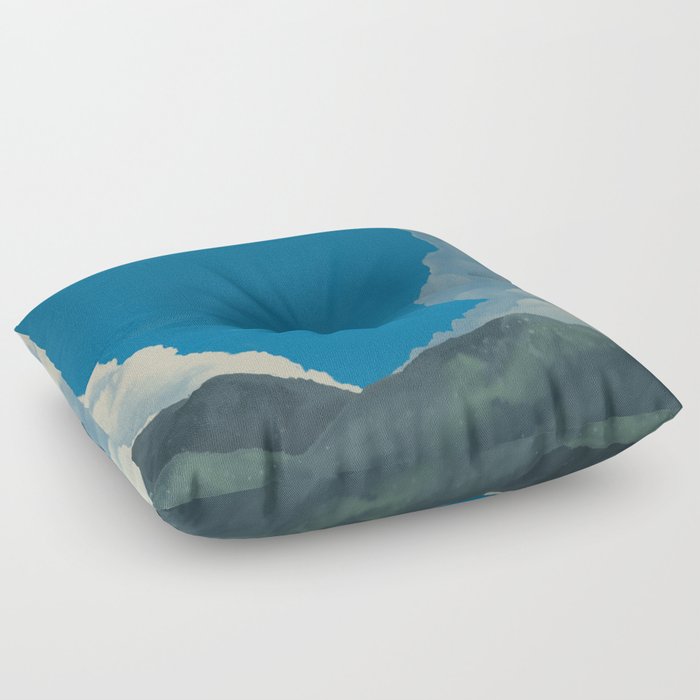 Puffy Anime-style Clouds Floor Pillow