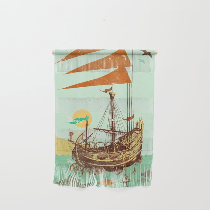 VINTAGE GALLEON Wall Hanging