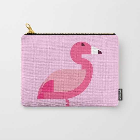 Geometric flamingo Carry-All Pouch