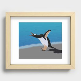 Penguin Recessed Framed Print
