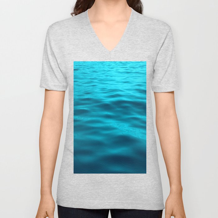 Water : Teal Tranquility V Neck T Shirt